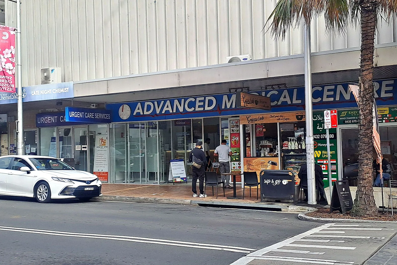 The Advanced Medical Centre shopfront on Auburn Road, where our Auburn clinic is upstairs